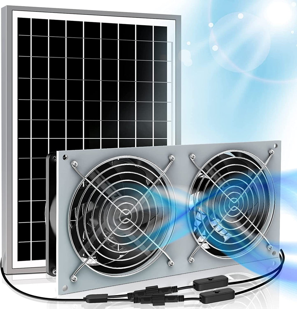 Solar Fan for Shed15W Solar panel high-speed DC brushless fan,Suitable for heat dissipation