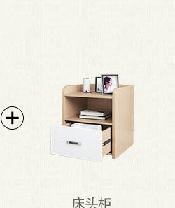 Modern Minimalist Small Apartment Master Bedroom Furniture Wedding Bed Hotel apartment B&B simple economical double bed