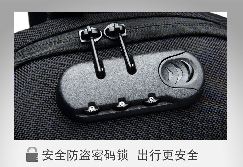 OZUKO Tactical Chest Bag Men's Crossbody Bag Waterproof Multifunctional High-end Outdoor Portable Bag Cycling Shoulder Bag