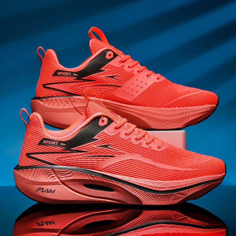 New Jogging Carbon Plate Running Shoes Men Women Couples Breathable Lightweight Marathon Training Outdoor Casual Sports Shoes