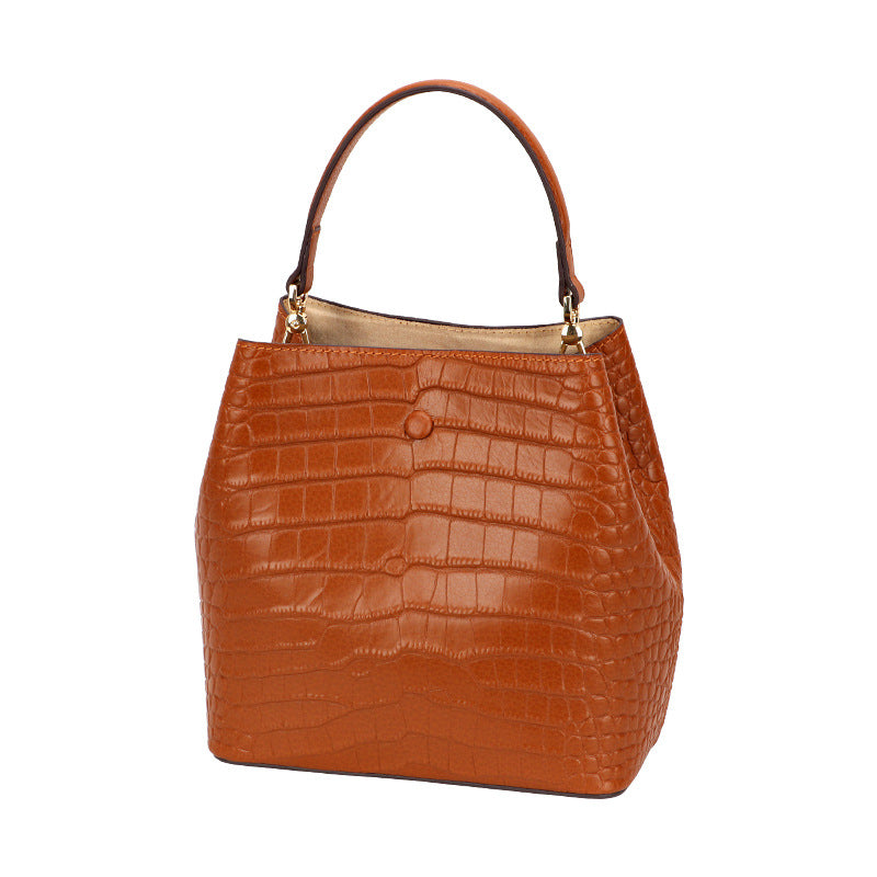 Spring and Autumn New Bucket Bag for Women, European and American Fashion Trend, Retro Personality Handbag, Single Shoulder Crossbody Bag for Ladies