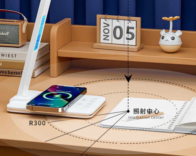 Hot-Selling Reading Desk Lamp Smart Touch Night Light3Color Adjustment LED Wireless Charging Eye Protection Desk Lamp Wholesale