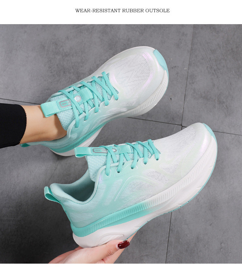 Professional Running Shoes for Men and Women, Spring and Summer New Soft Sole, Lightweight, Shock Absorption, Breathable, Jump Rope, Non-Slip, Marathon Walking Shoes
