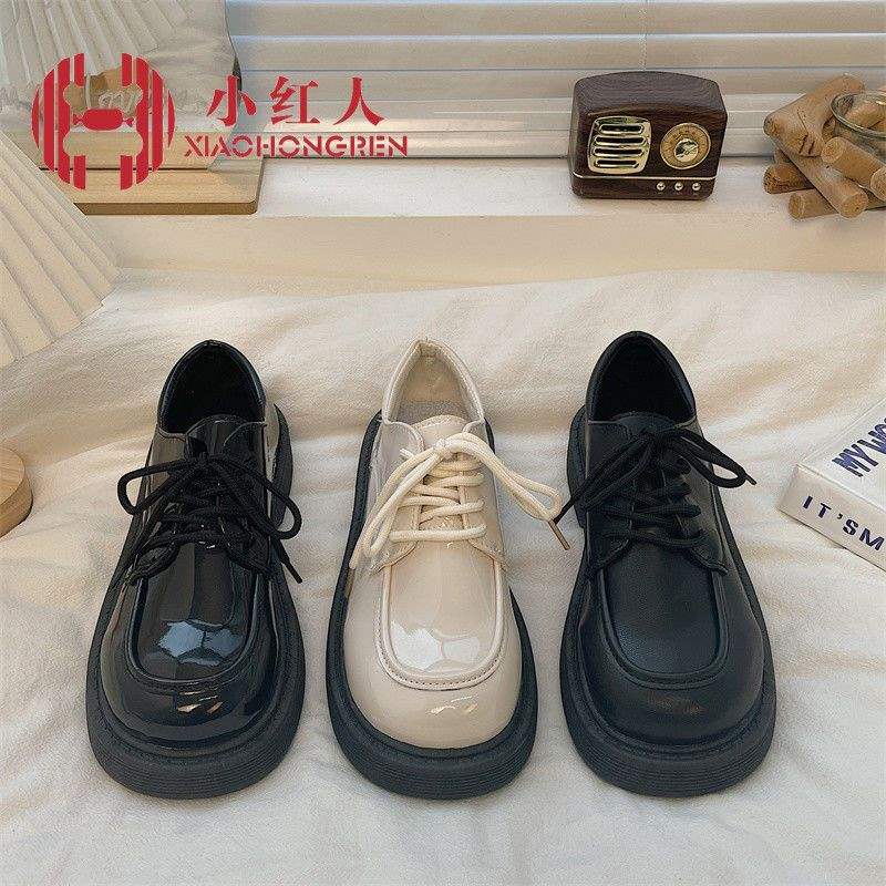 Xiaohongshu Women's Soft Sole Shoes New Thick Sole Chunky Heel Versatile Japanese Style jk French Mary Jane shoes for women with skirts