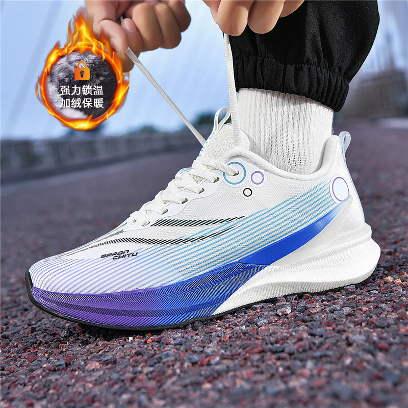 Red Rabbit8pro Running Shoes2025New style fleece-lined warm shock-absorbing sports shoes casual real carbon plate racing running shoes