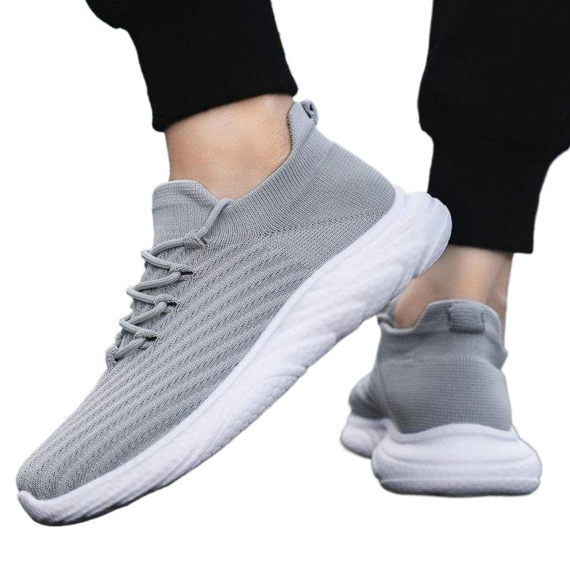 Summer Breathable Sports Versatile Popcorn Flyknit Summer Casual Mesh Sneakers Sports Shoes Student Running Shoes