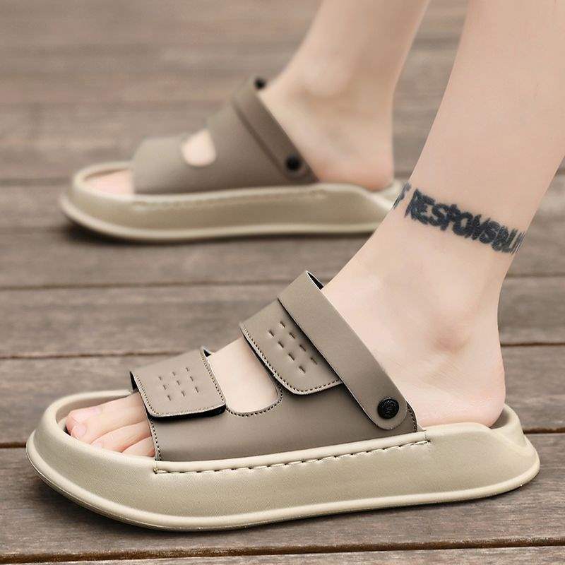 Men's Sandals2025Summer New Men's Dual-use Sandals for Outdoor Wear and Driving, Soft Sole Beach Shoes, Trendy Fashion Non-slip