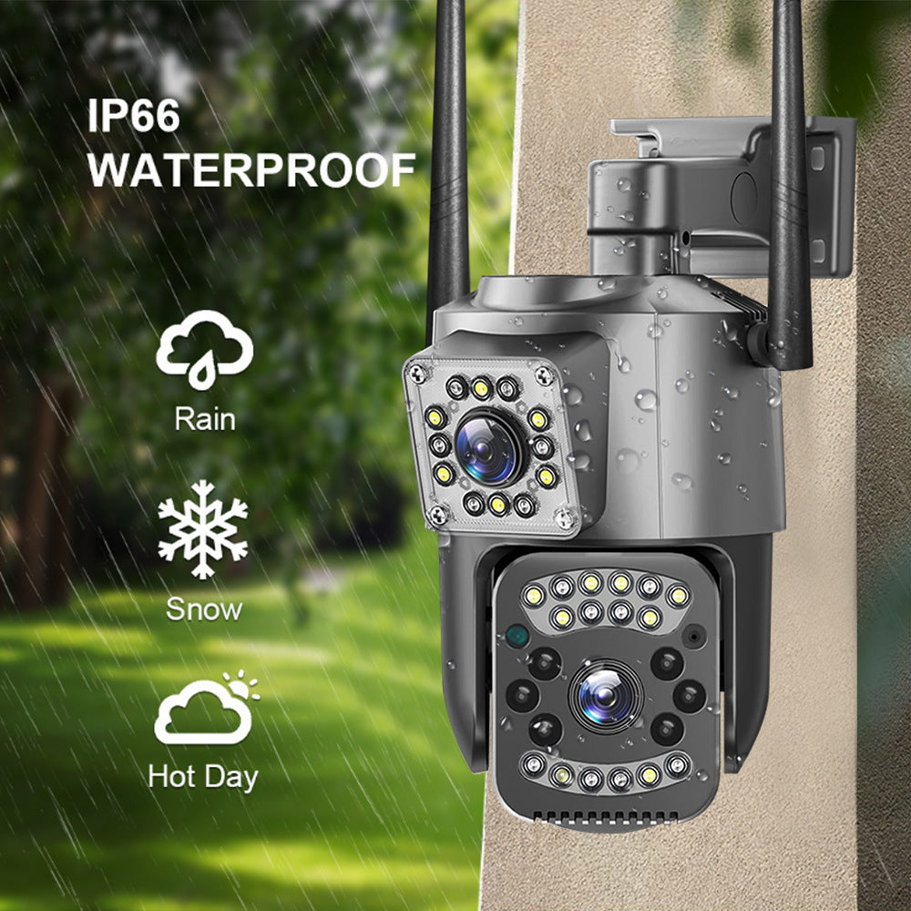 V380Dual-screen wireless surveillance camera for outdoor home use360Degree4G Remote HD Waterproof Dome Camera