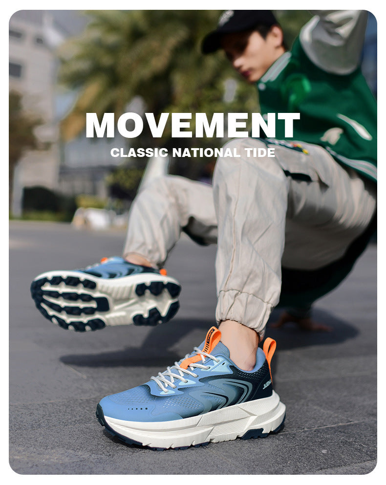 Men's Shoes New2025Mesh Breathable Running Shoes Anti-Slip Shock Absorption Lightweight Soft Sole Sports Shoes Manufacturer Wholesale