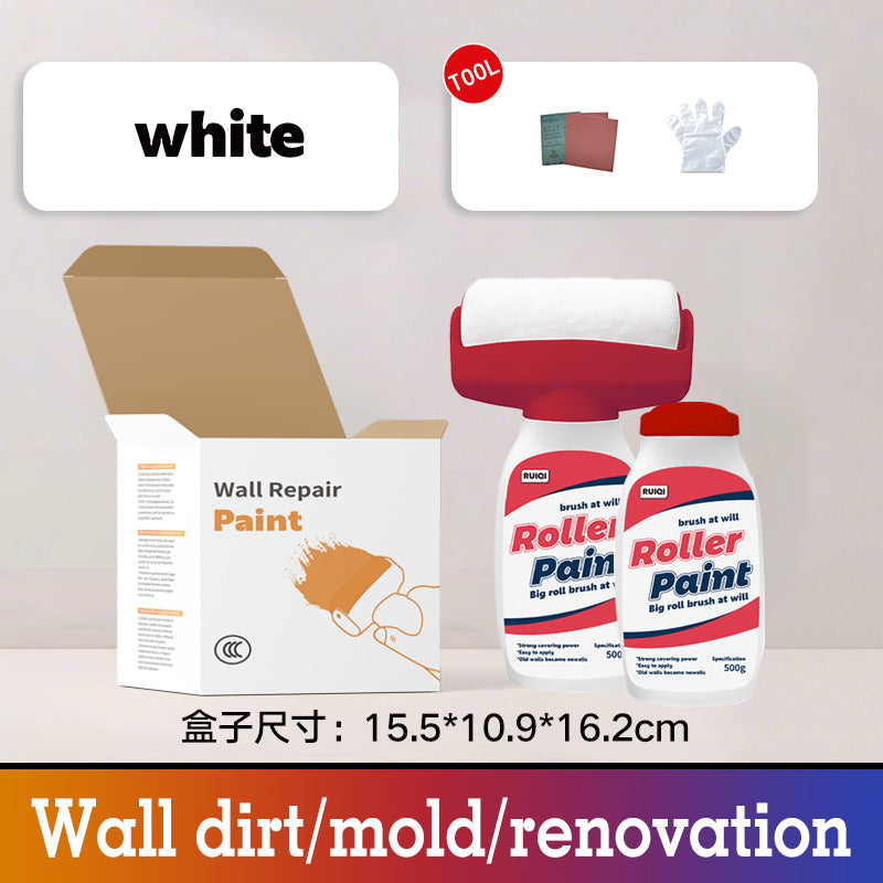 Large Roller Paint White Wall Graffiti Stain Covering Self-Painting Indoor Odorless White Wall Renovation Latex Paint Manufacturer