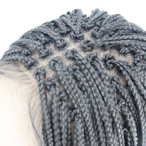 14 inch 360 Single Full Lace Braided Wigs for Black Women