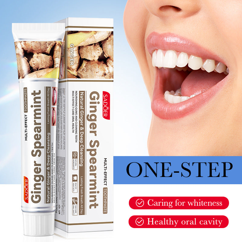 Full English Mint Toothpaste100gSADOER Propolis Sea Salt Ginger Cleans Tartar Strengthens Teeth  Wholesale