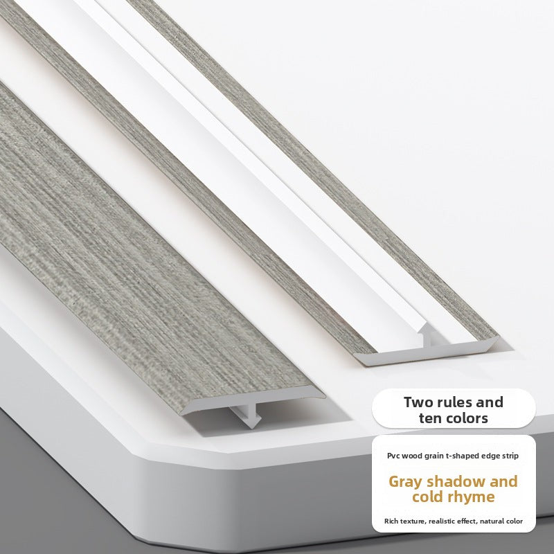 PVC Wood Grain T Decorative trim for wooden doors t Edge trim for wooden flooring, threshold trim, joint decoration, tile edge trim