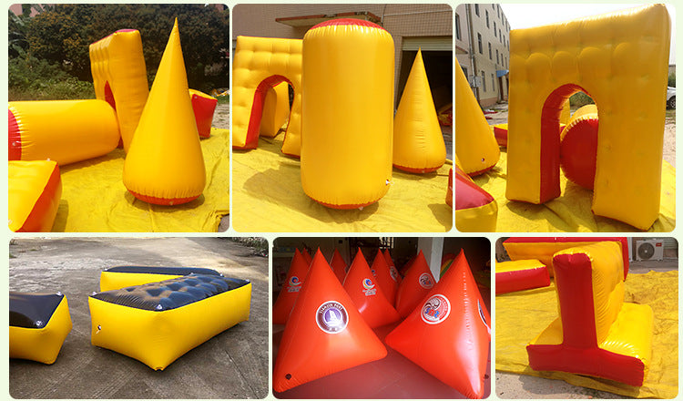 Inflatable Entertainment Sports Real Person cs Camouflage Wall Field Trench Wall PUBG Game Fortress Obstacle Inflatable Manufacturer