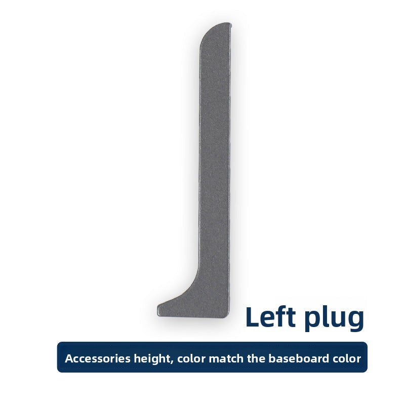 Aluminum alloy skirting board, ultra-thin cream-style baseboard decorative line, curved light-luxury metal snap-on skirting board