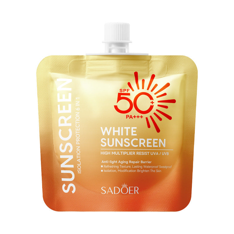 SPF50+Sunscreen30g SADOER Anti-UV Non-Greasy Sunscreen Lotion Cross-Border Wholesale
