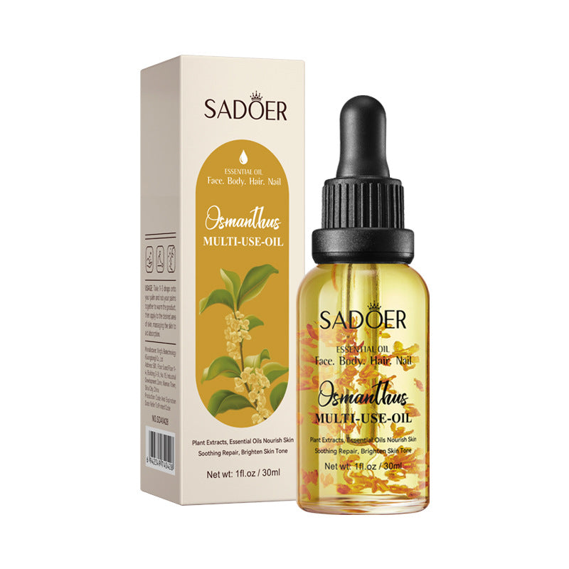 Cross-border Jasmine Dried Flower Massage Oil SADOER Moisturizing and rejuvenating skin body oil cross-border foreign trade wholesale