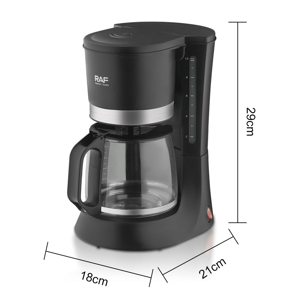 RAF Drip Coffee Maker Household Automatic Integrated Small Coffee Machine EU Plug Office Bedroom Moka Pot