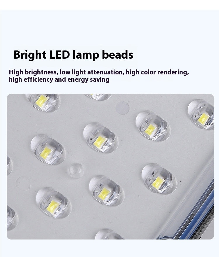 New Rural Lighting Engineering 6m Road Lamp Outdoor Solar LED Lamp Wide-Angle 4-Sided Aluminum Battery for Household Garden Use