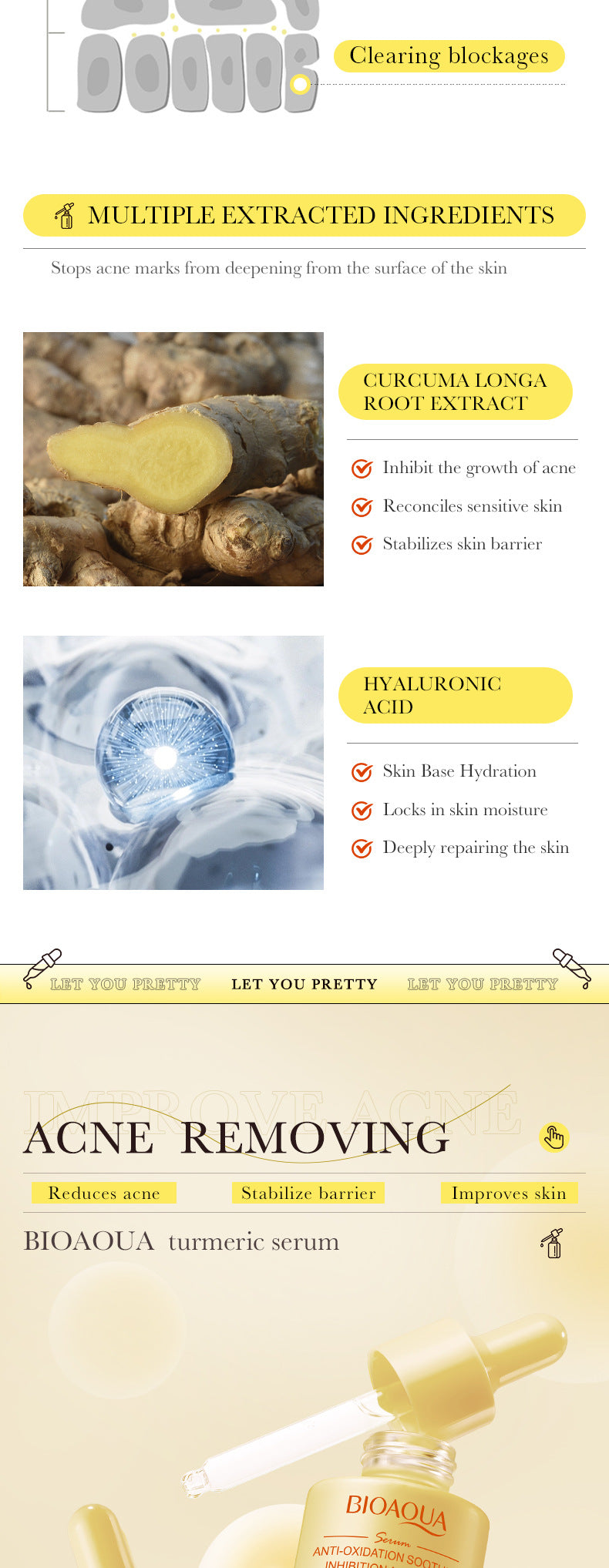 BIOAOUA Essence Series Hydrating and Nourishing Vitamins C Essence  Foreign Trade Factory Direct Sales