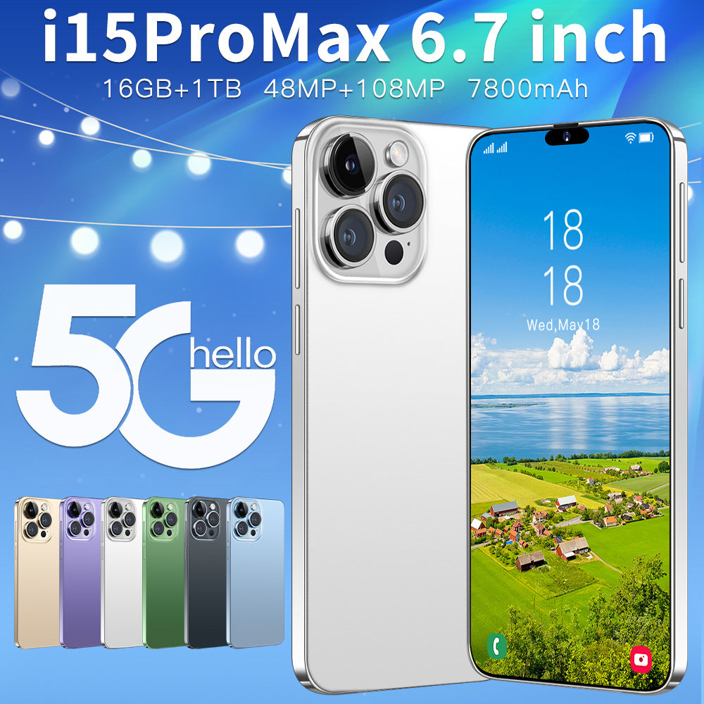 In-stock Mobile Phones i15 ProMax Android Phone16+1TB Smartphone Source Factory(Popular)