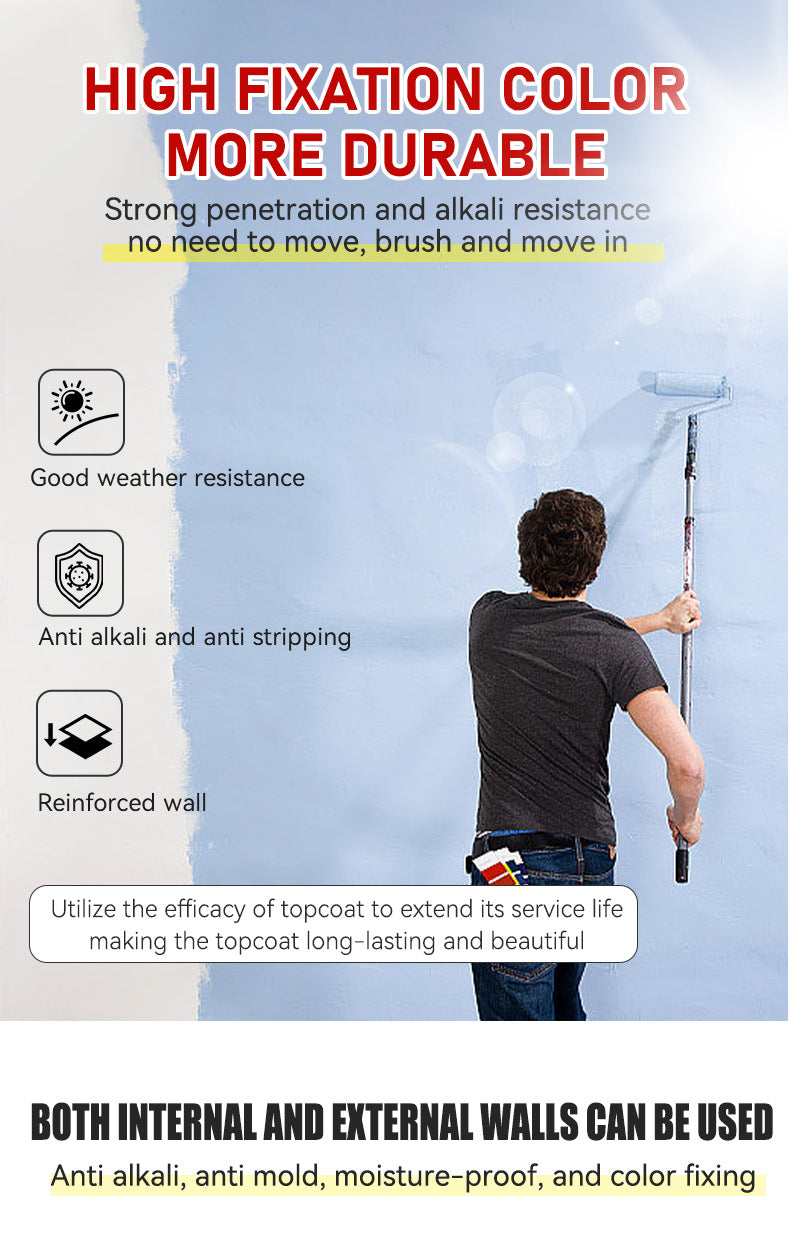 baolisi Sealing Primer Universal Anti-Alkali Anti-Mold Exterior Wall Dust Removal Dustproof Water-Based Coating for Walls and Floors