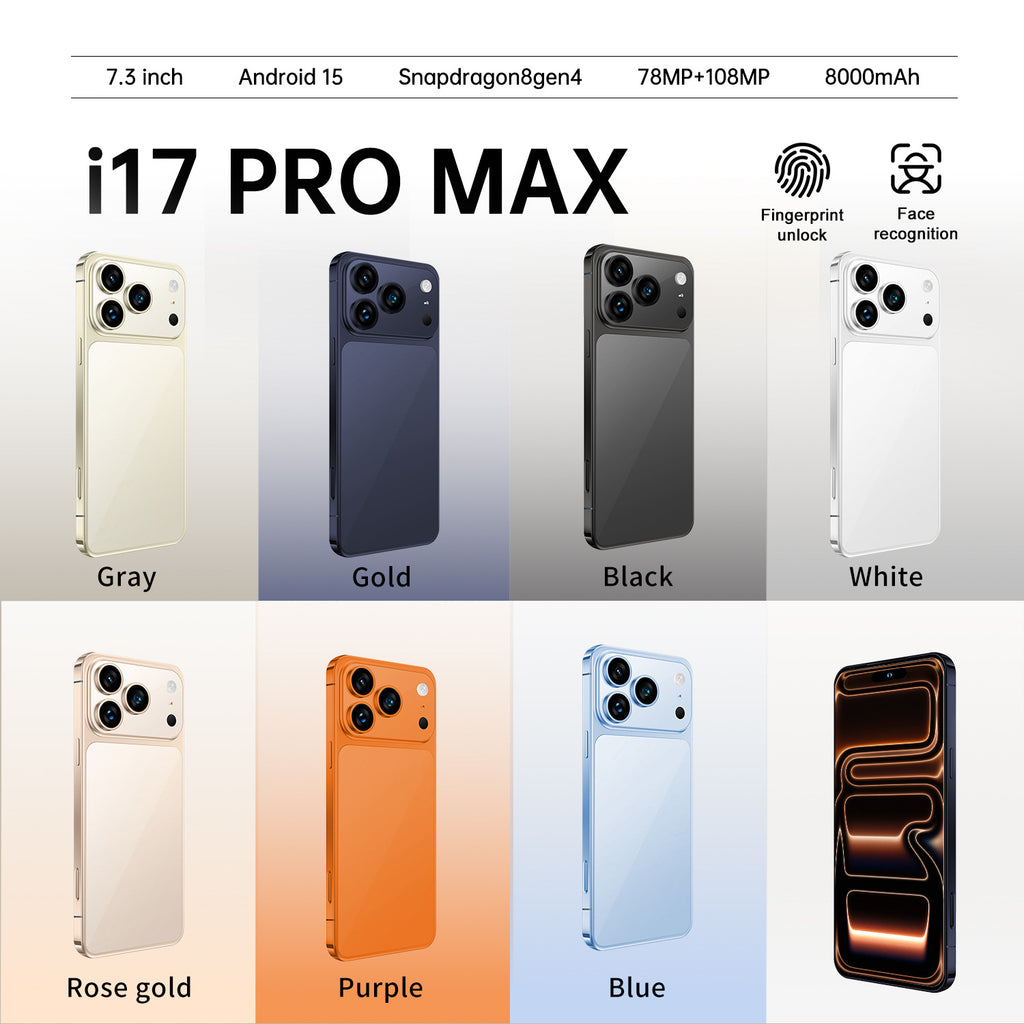 Mobile Phone TK Delivery i17ProMAX Large Screen16+1TB17pro New Smartphone Hot Sale List
