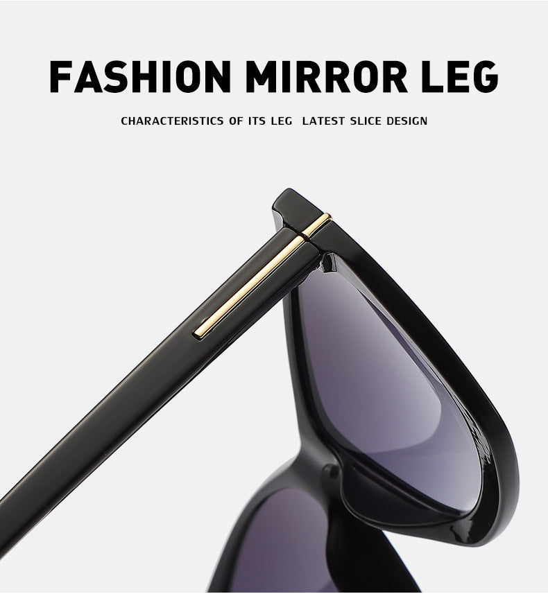 Vintage T Cat Eye Sunglasses for Women Fashionable High-End Sunglasses Trendy ins Street Style Full Frame Sun Protection Glasses shades