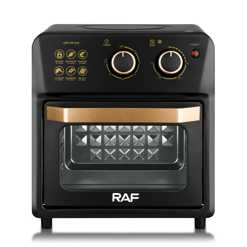 RAF Electric Oven EU Standard14L Multifunctional Household Air Fryer Fully Automatic Intelligent Oven Fryer Visual Baking