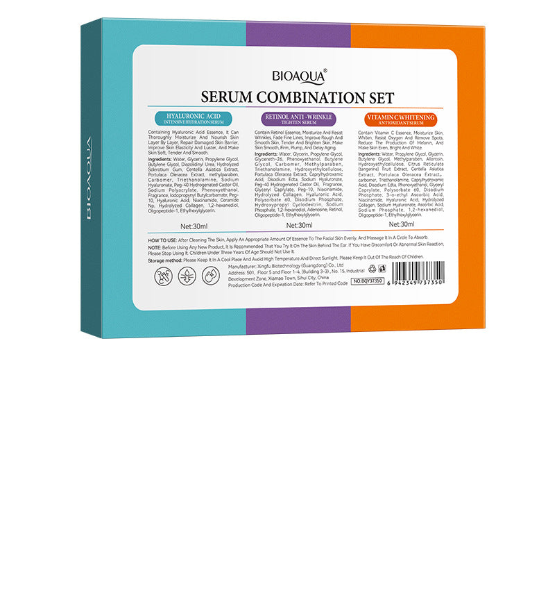 Full English Essence Three-Piece Set90ml BIOAOUA Hydrating and Moisturizing Skincare Set  Wholesale