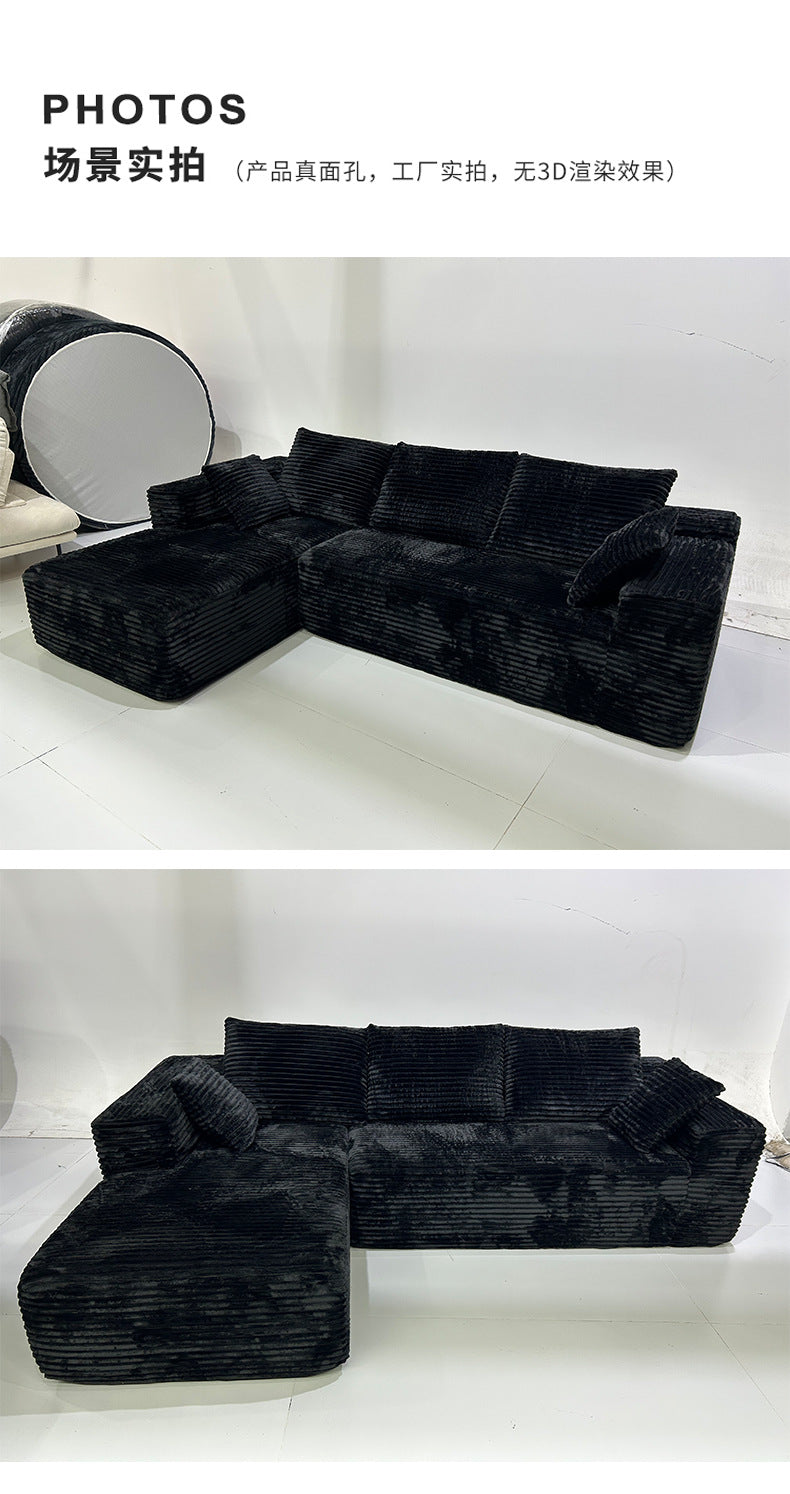Amazon Hot Sale Fabric Sofa Full Sponge Roll Wrapped Sofa L Free Combination Lazy Shipping and tax not included