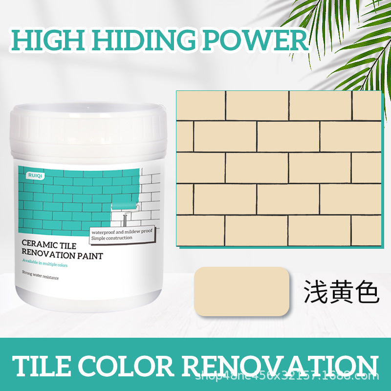 Tile Paint Bathroom Kitchen Floor Tiles Wall Tiles Marble Renovation Color Change Paint Wear-resistant Glass Color Change Paint