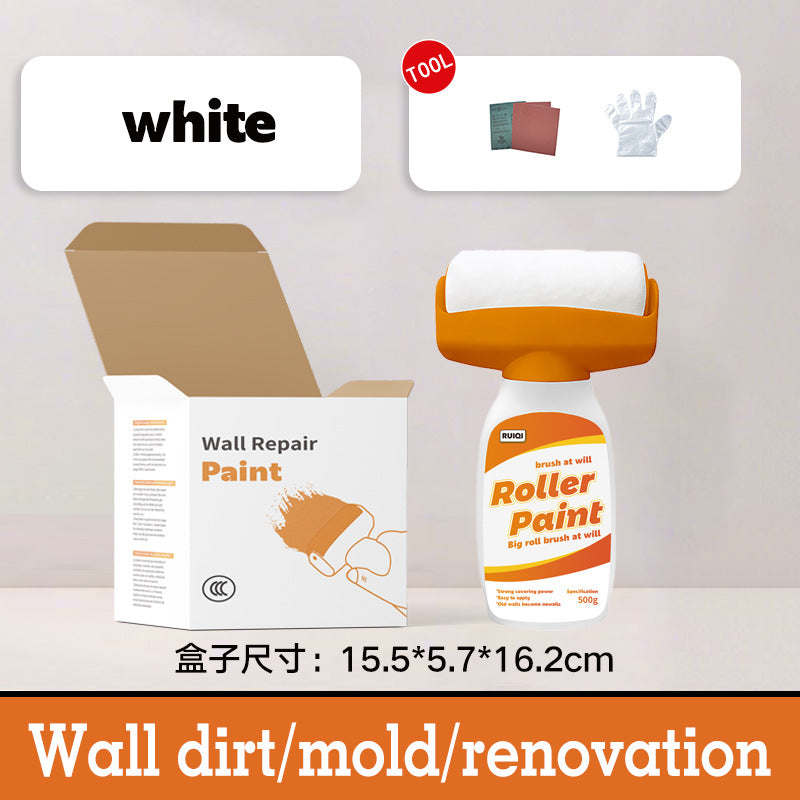 Hot-Selling Indoor Wall Roller Paint Water-Based Odorless Latex Paint with Roller Brush for Wall Renovation and Repair