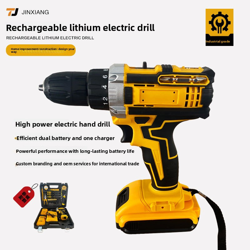 DW Hardware Tool Set Repair Tools Multi-Functional Electric Drill Impact Drill Electrician Complete Set