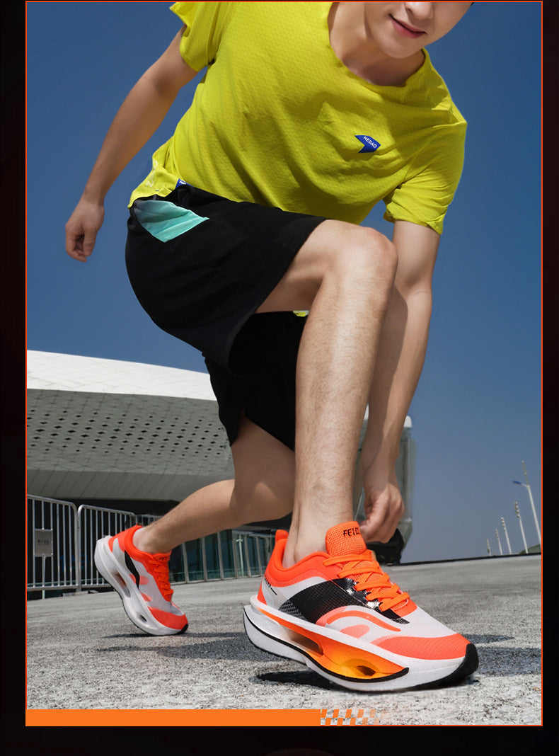 2025Spring New Ultra-light Breathable Professional Marathon Shoes are Truly Explosive+Carbon plate sports running shoes for men and women couples