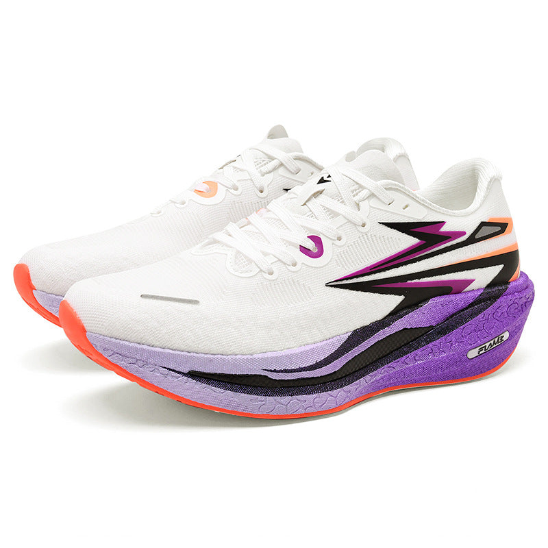 Fashion Four Seasons New Popcorn Carbon Plate Breathable Couple Running Shoes Comfortable Unisex Sports Shoes