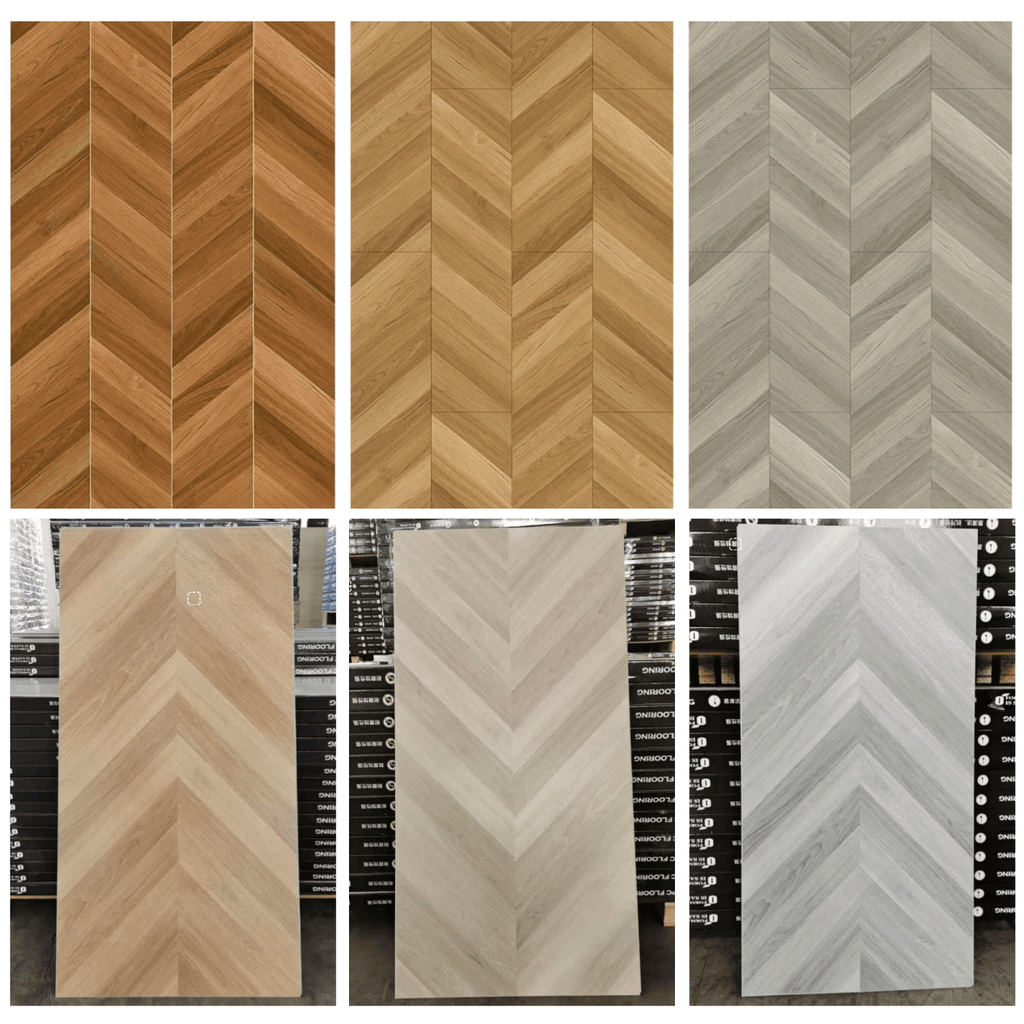 4mm 5mm 8mm Vinyl Click Chevron Fishbone Parquet Spc Flooring Herringbone