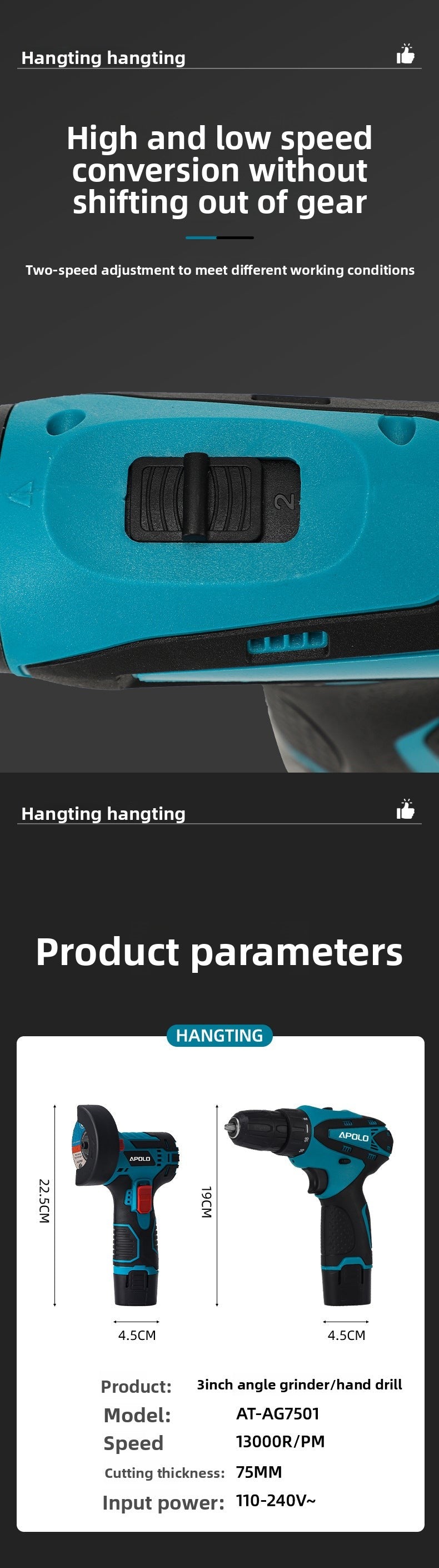 31-inch Lithium Electric Polishing Machine Hand Drill Set Mini Multi-functional Handheld Cutting Machine12V Rechargeable Angle Grinder