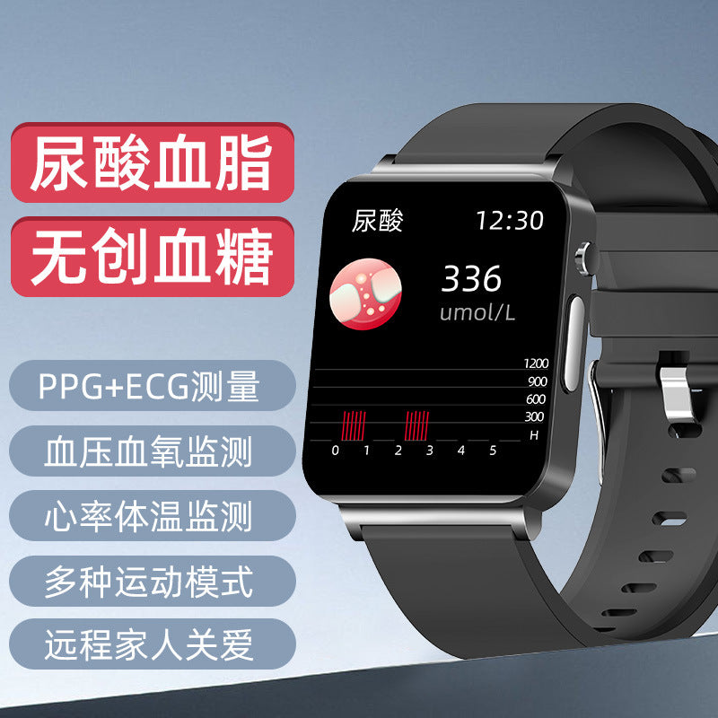 KS03Smart Watch Non-invasive Blood Glucose ECG ECG blood pressure blood oxygen temperature monitoring smartwatch manufacturer