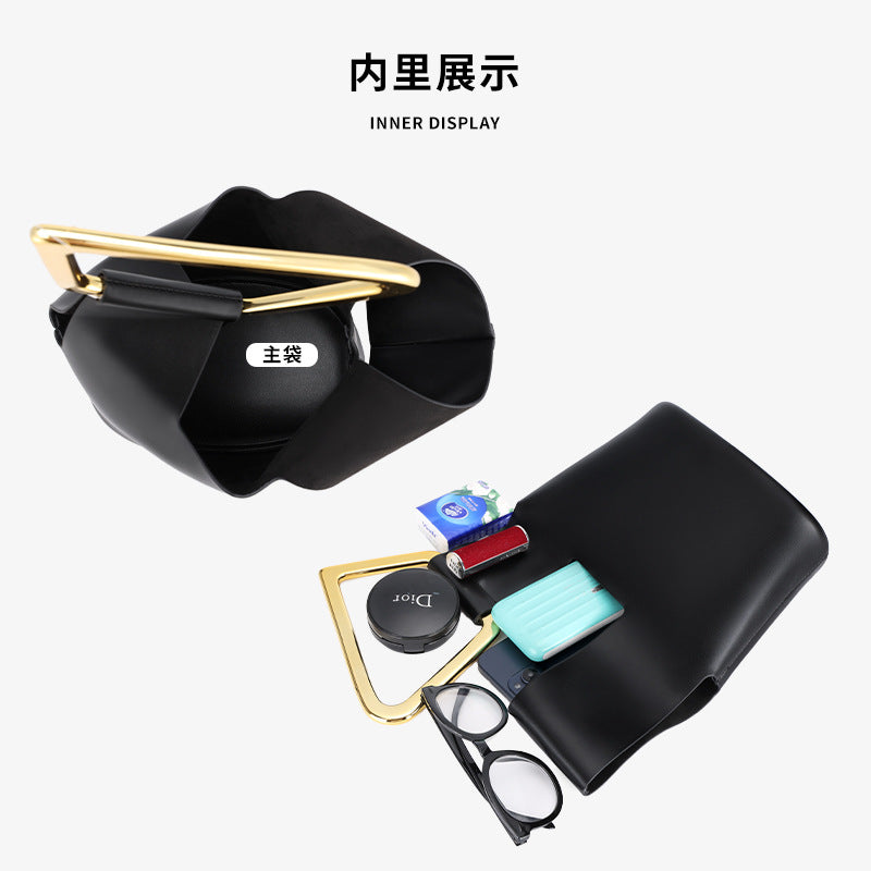 New Irregular Bucket Bag for Women, Large Capacity, Unique Acrylic, Niche Versatile Handbag, Fashionable Women's Bag