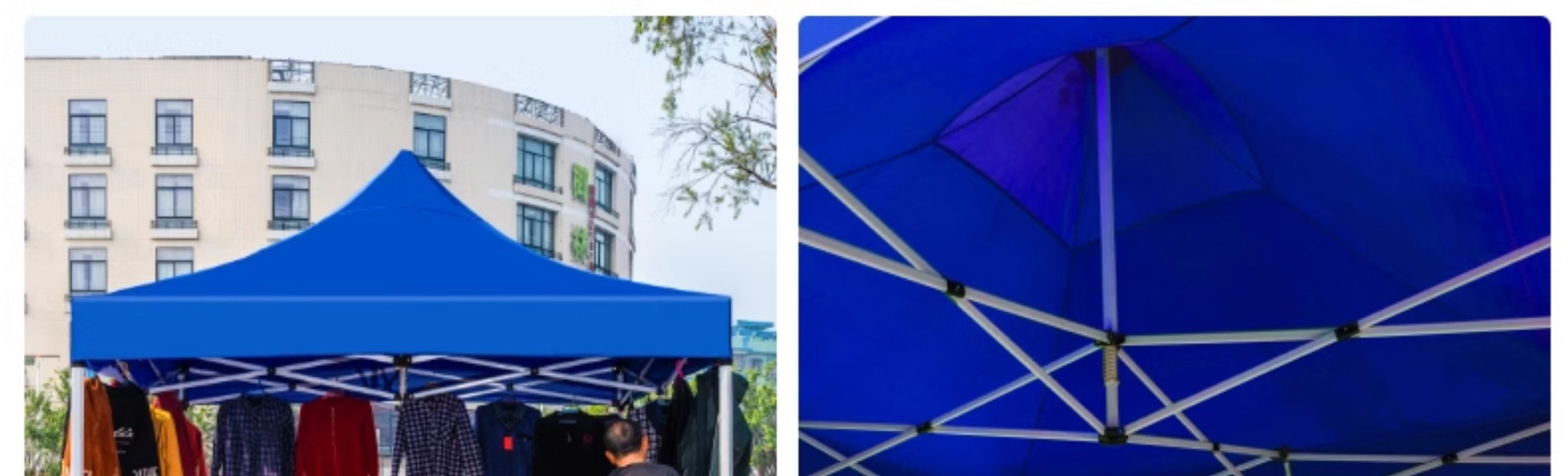Four-Corner Rainproof Tent Four-Leg Rain Shelter Outdoor Advertising Exhibition Stall Use Sunshade Rain Cover Retractable Folding Canopy