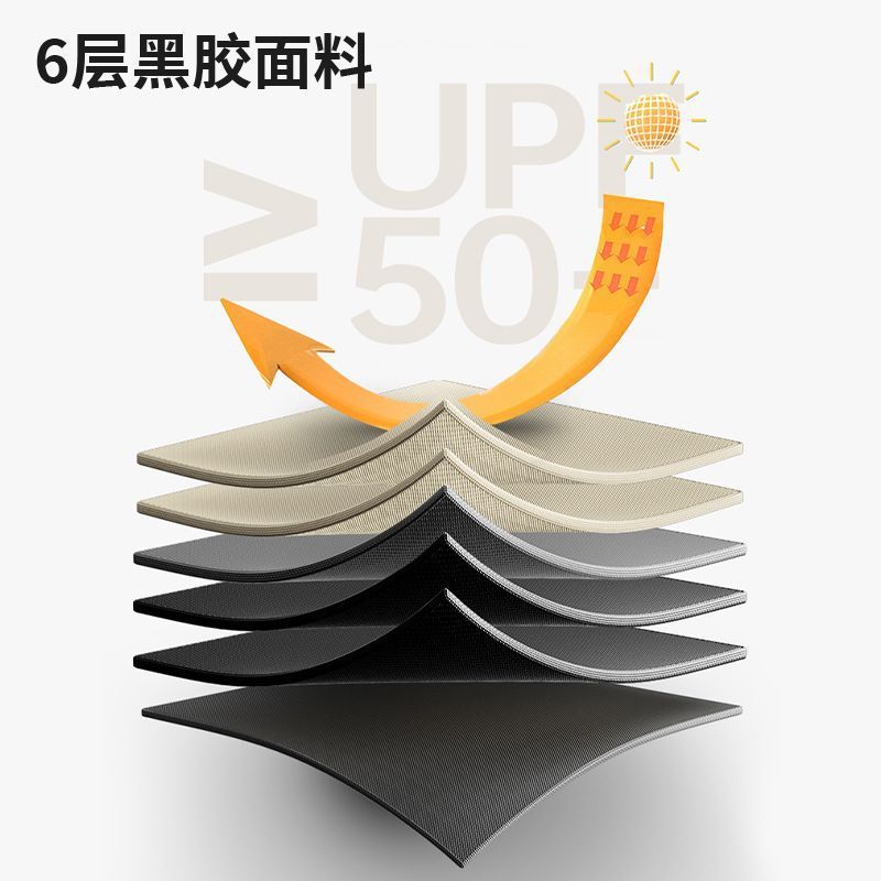 Canopy Black Glue Tent Outdoor Rainproof Camping Picnic Sunshade Rainproof Portable Camping Sunshade Square