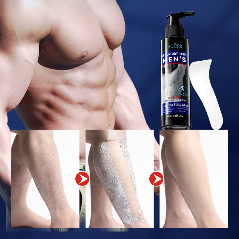 Men's Smooth Hair Removal Cream SADOER Non-irritating Underarm Body Hair Removal Cream Cross-Border Wholesale