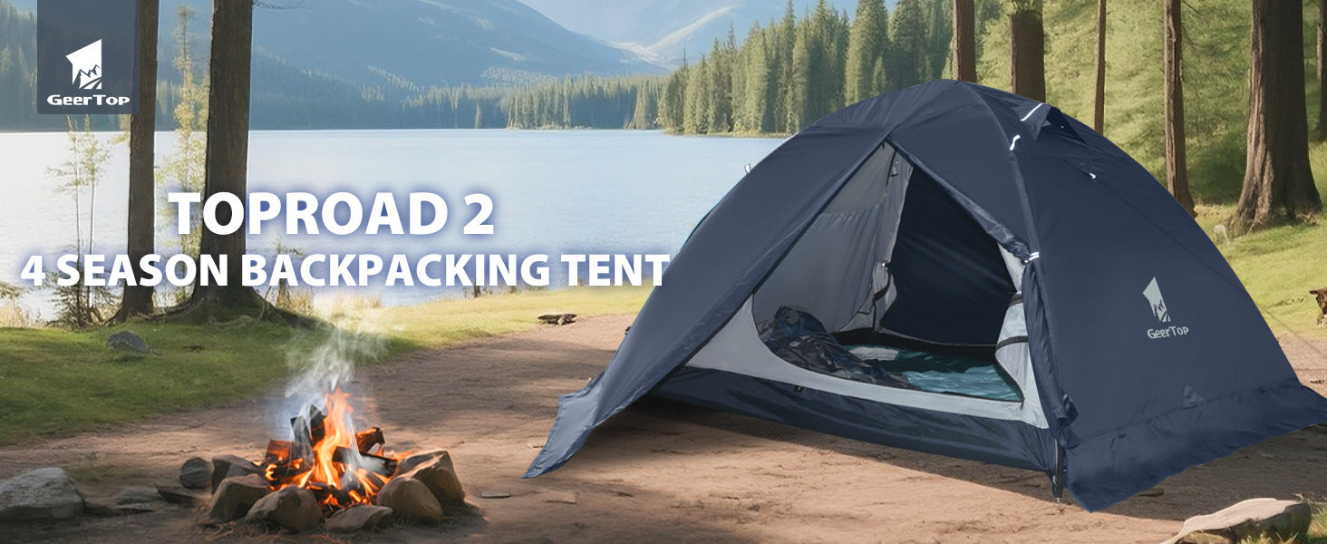 Jituo New Lightweight Tent Outdoor Camping Gear Hiking Aluminum Pole Mountaineering Tent Rainproof Camping Equipment