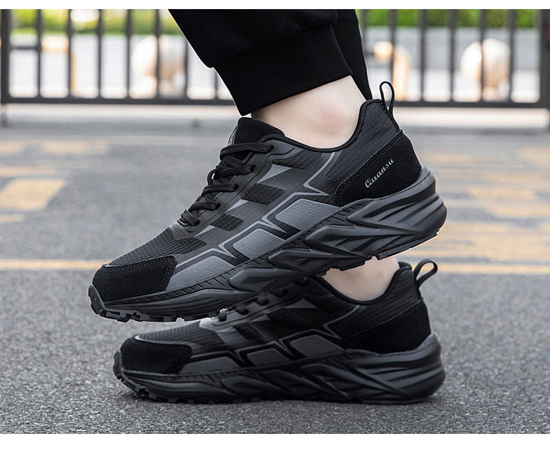 Breathable Casual Versatile Sneakers2024Autumn New Anti-Slip Running Shoes for Teenagers Lightweight Shock-Absorbing Trendy Shoes