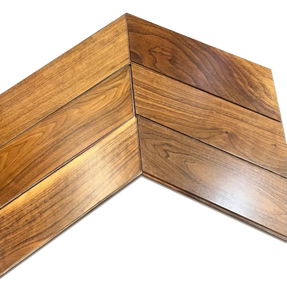 ENF Certified AB Grade Black Walnut Click Lock Three-Layer Engineered Wood Flooring Waterproof Anti-slip Outdoor & Indoor