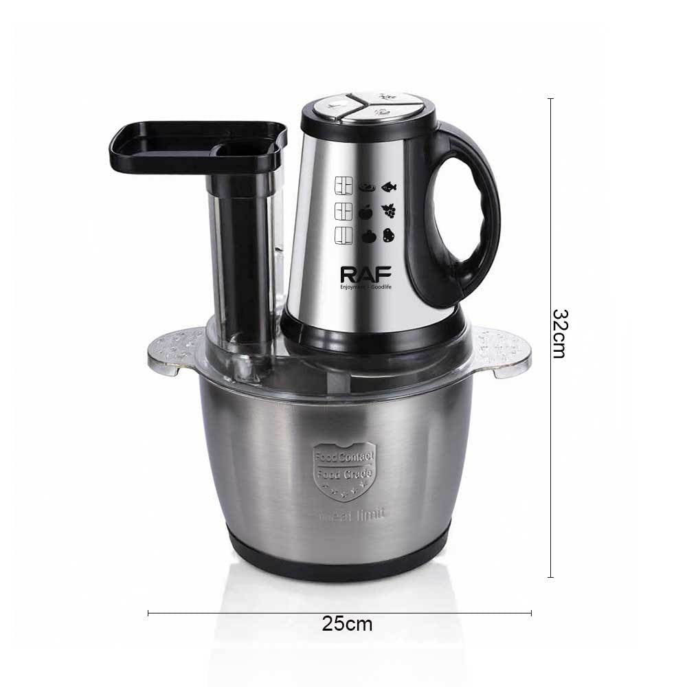 RAF European Standard Household Meat Grinder3L Press Shredding Vegetable Cutter Blender Food Processor Multifunctional Meat Grinder