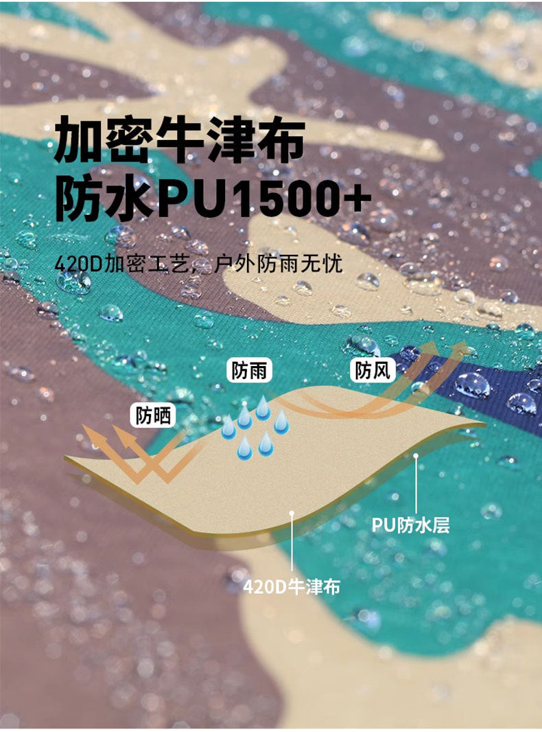 Outdoor Camouflage Four-Corner Tent Cover Four-Leg Sun Umbrella Three-Sided Sunshade Windproof Warm Rainproof Cloth Wholesale