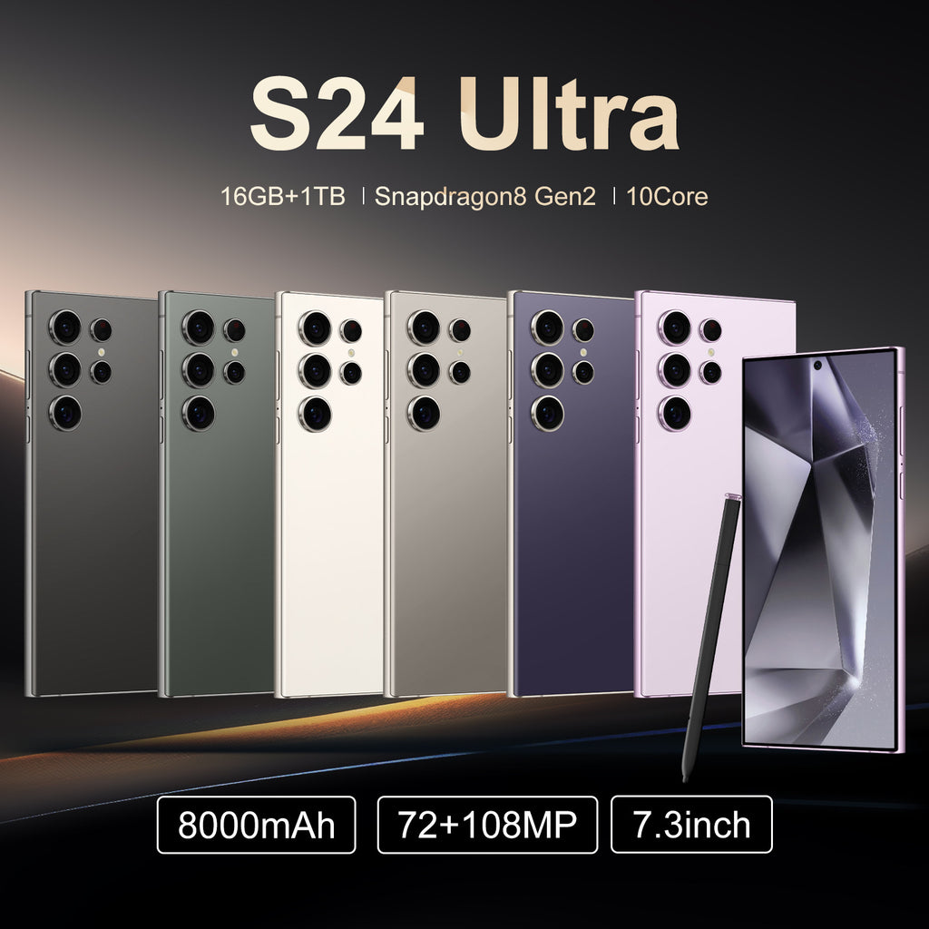 New products in stock S24 Ultra+Global Edition16+1T High-end7.3Inch Large Screen4G Smartphone(Popular)