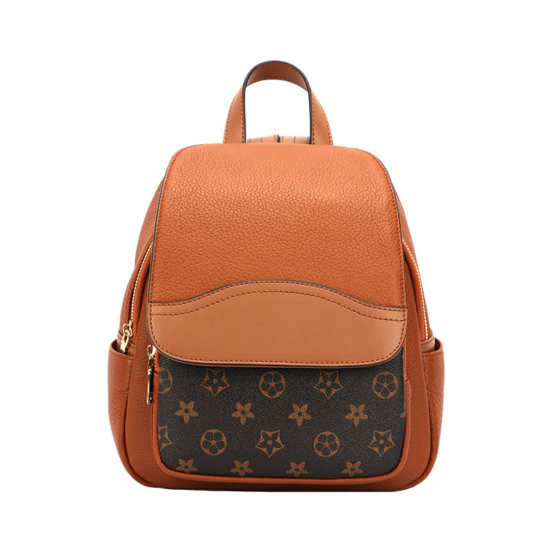 Backpack Top Layer Cowhide mini Fashionable Simple Large Capacity Crossbody Bag Casual Versatile Travel Small Backpack for Women